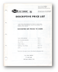 1965 price list cover