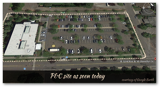 P&C now a parking lot