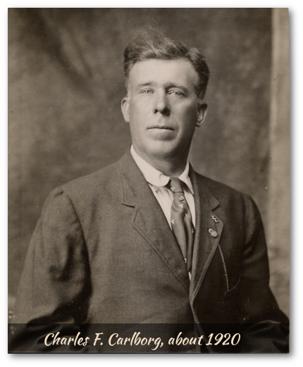 Photo of Charlie Carlborg, circa 1920